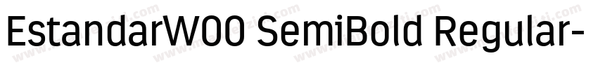 EstandarW00 SemiBold Regular字体转换